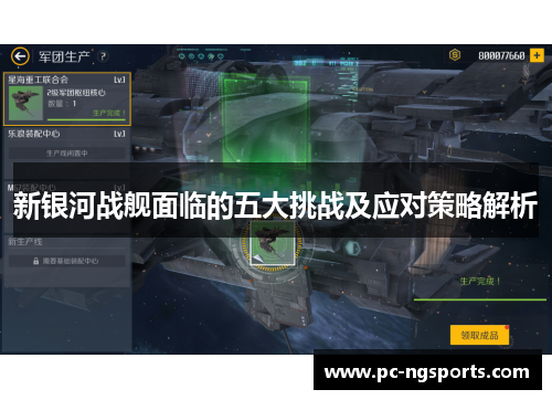 新银河战舰面临的五大挑战及应对策略解析